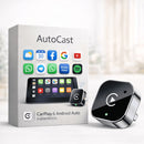 AutoCast® – CarPlay Inalámbrico  con Apps Pagos Incluidos sin cables