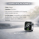 AutoCast® – CarPlay Inalámbrico  con Apps Pagos Incluidos sin cables
