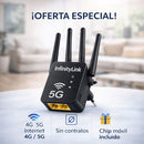 InfinityLink WiFi Satelital Plus📡¡Incluye Chip de Internet Ilimitada de Regalo!¡Sin mensualidades!